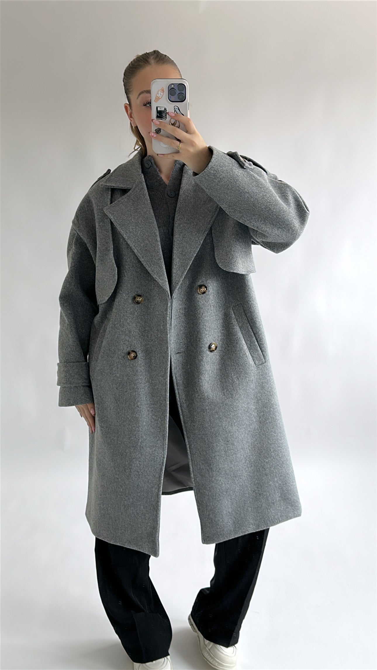 Trenchcoat grijs