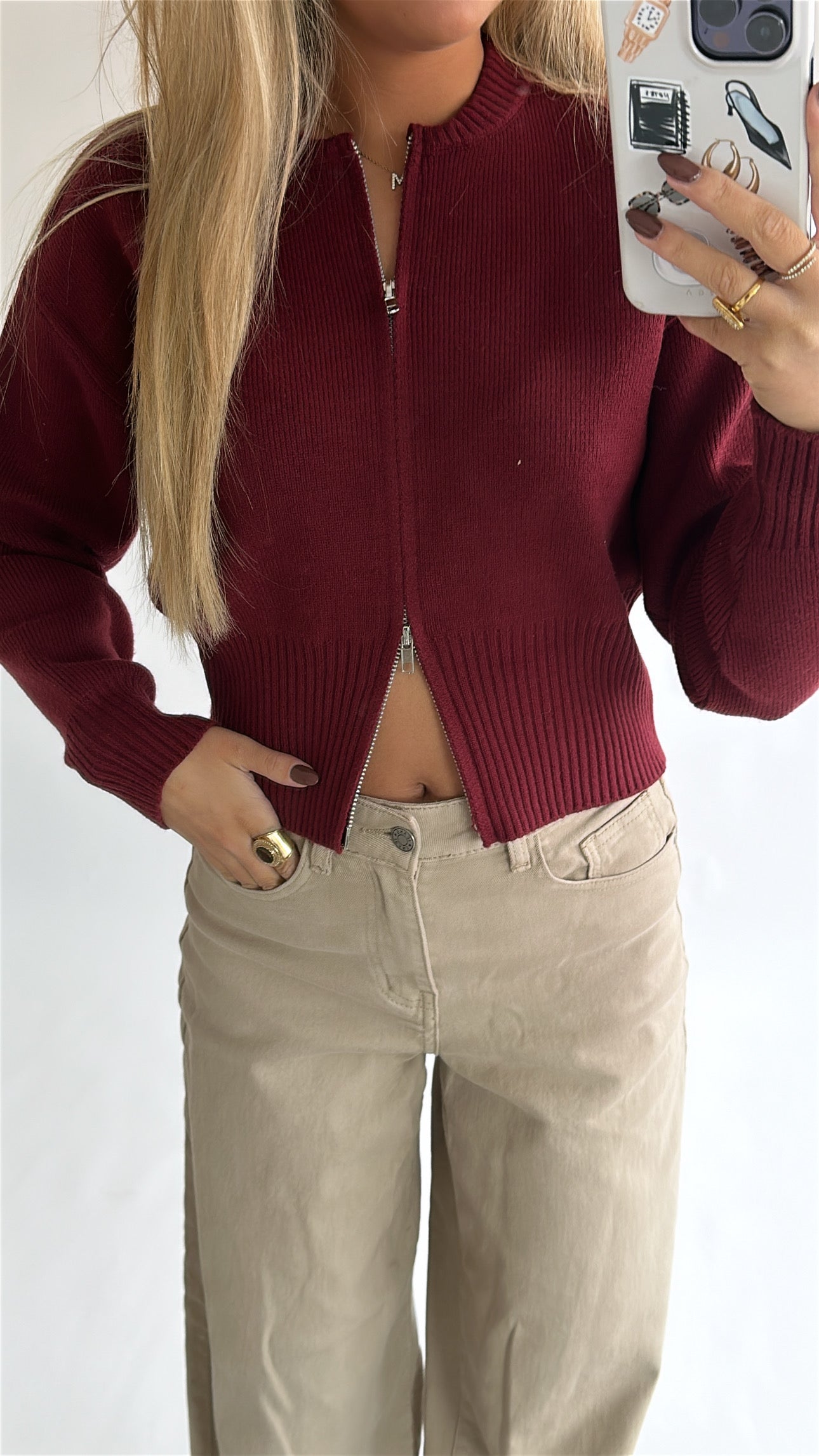 Emma Zipper Knit