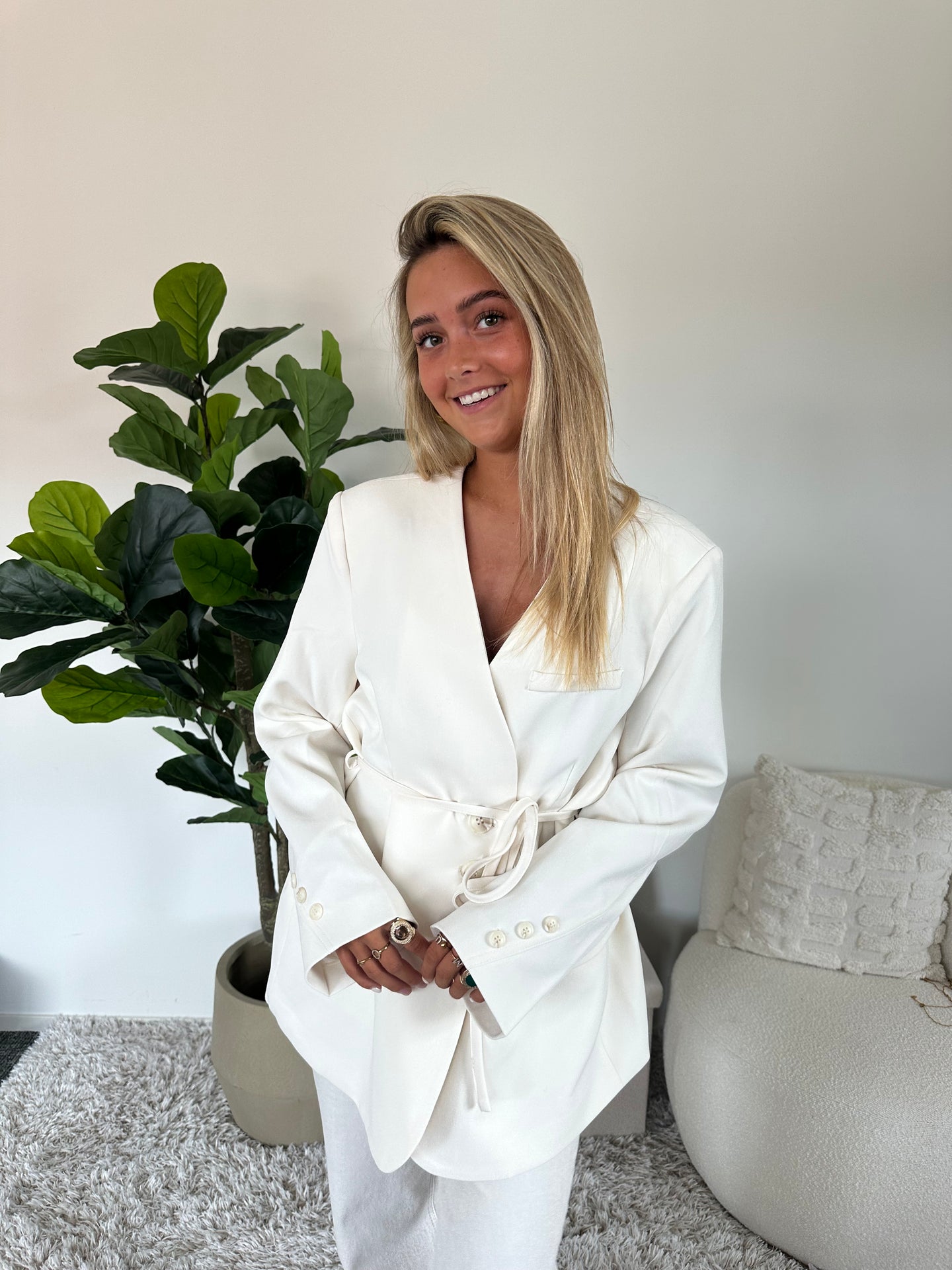 Elegant Satin Blazer