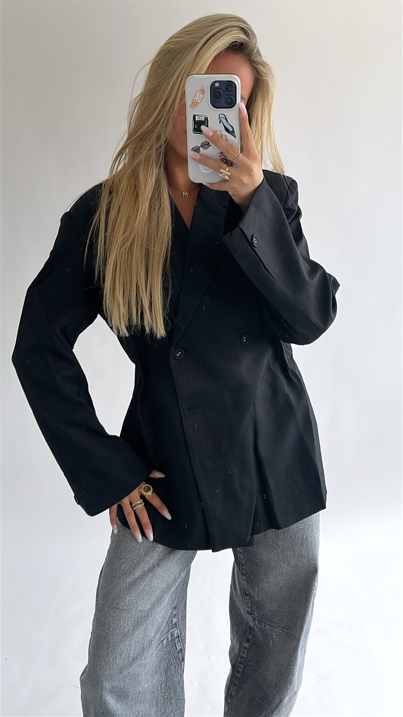 Tailored Button Blazer