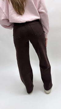 Shiny Stone Wide Jeans