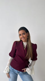 Suus wrapped korte blazer