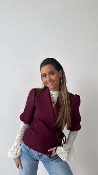 Suus wrapped korte blazer