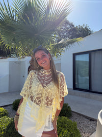 Elara Lace Sheer Top