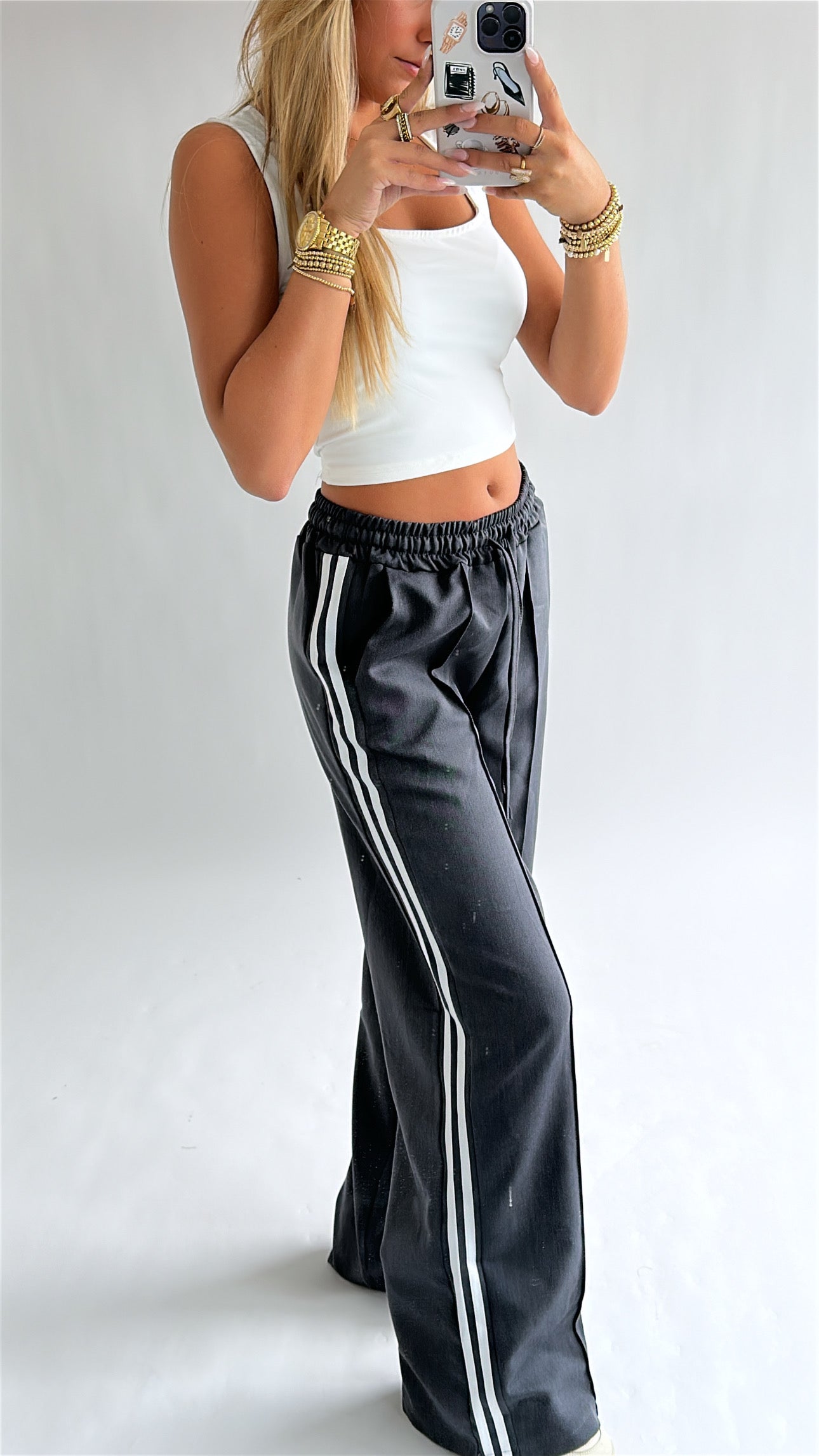 Wide Leg Track Pants