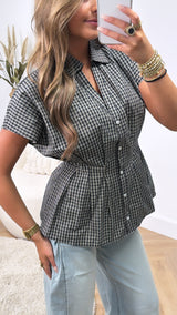 Checked Chic Blouse