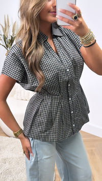Checked Chic Blouse