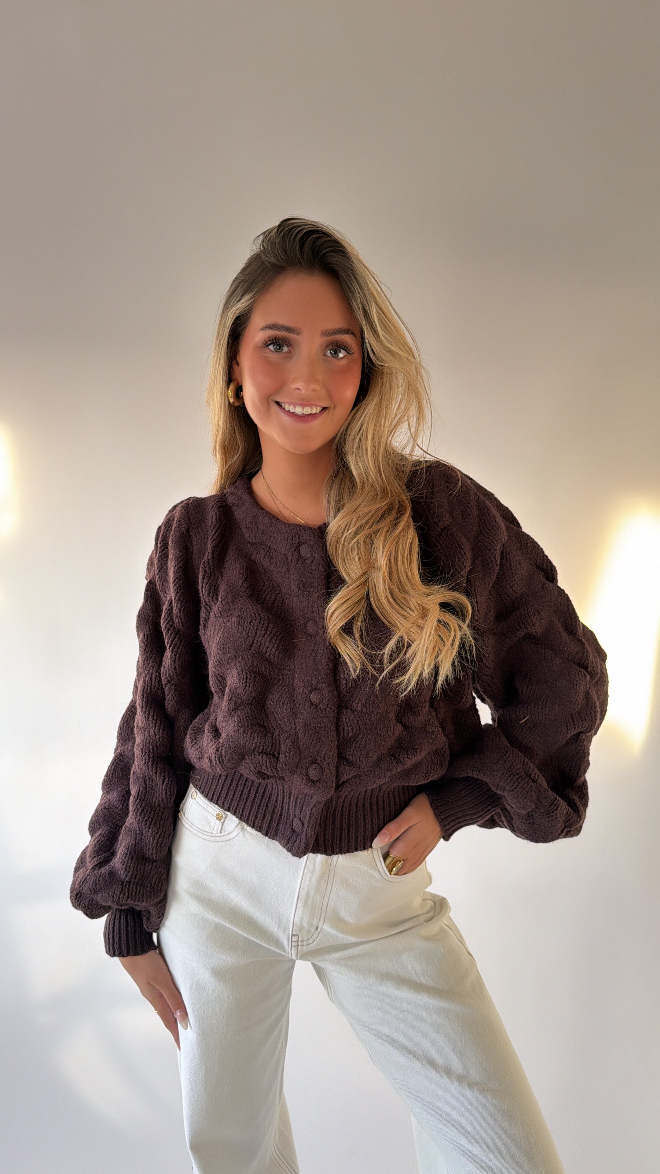 Soft Textured Knit Vest